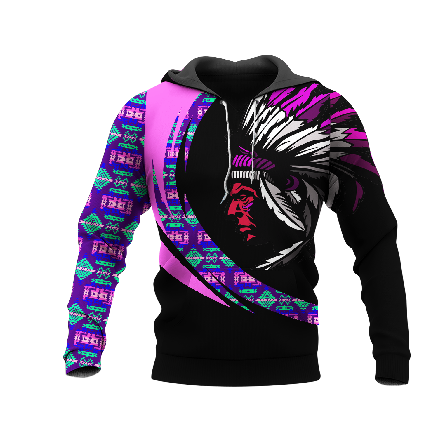 HD001053 Pattern Native Pride 3D Hoodie