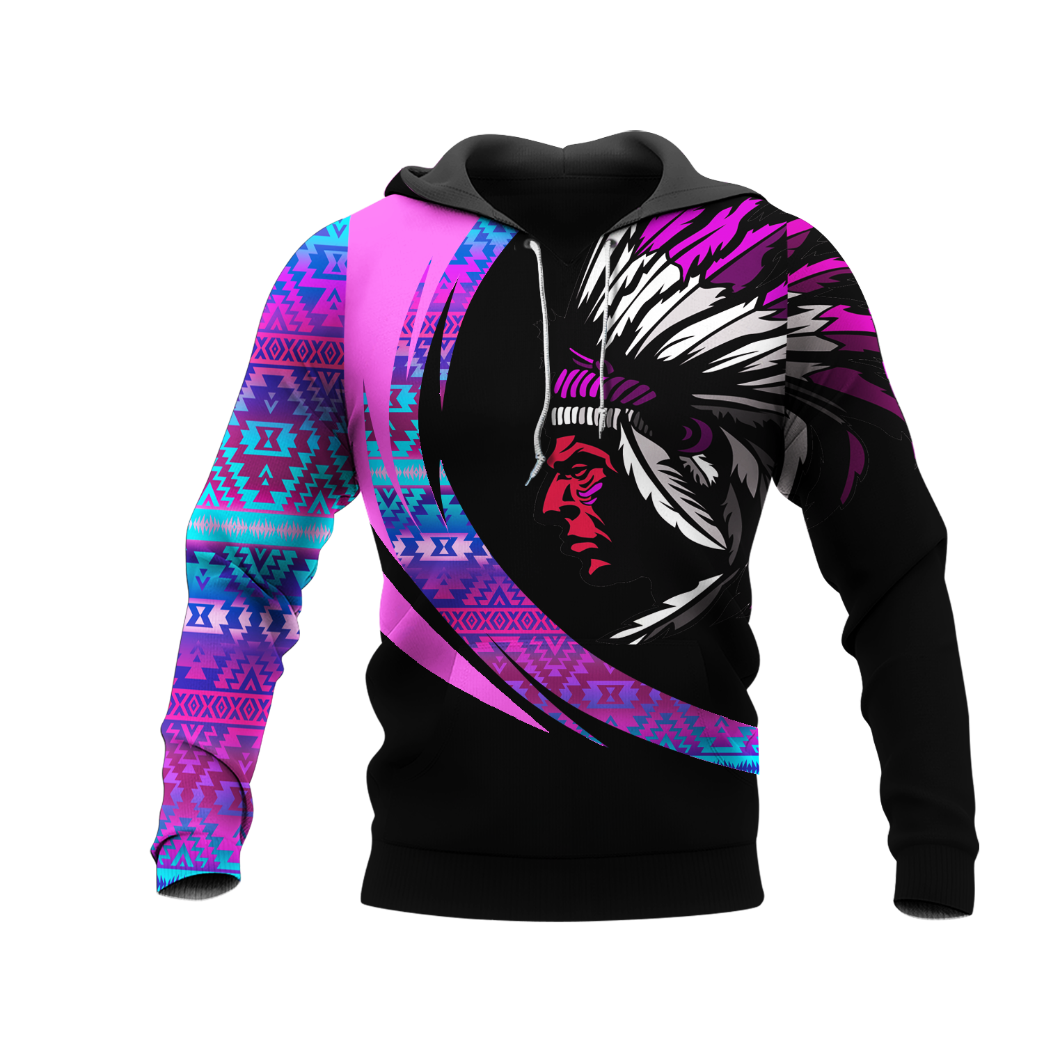 HD001054 Pattern Native Pride 3D Hoodie