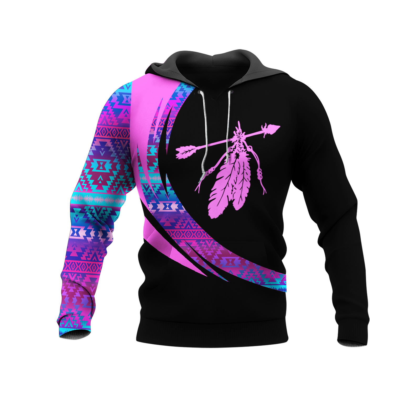 HD001055 Pattern Native Pride 3D Hoodie