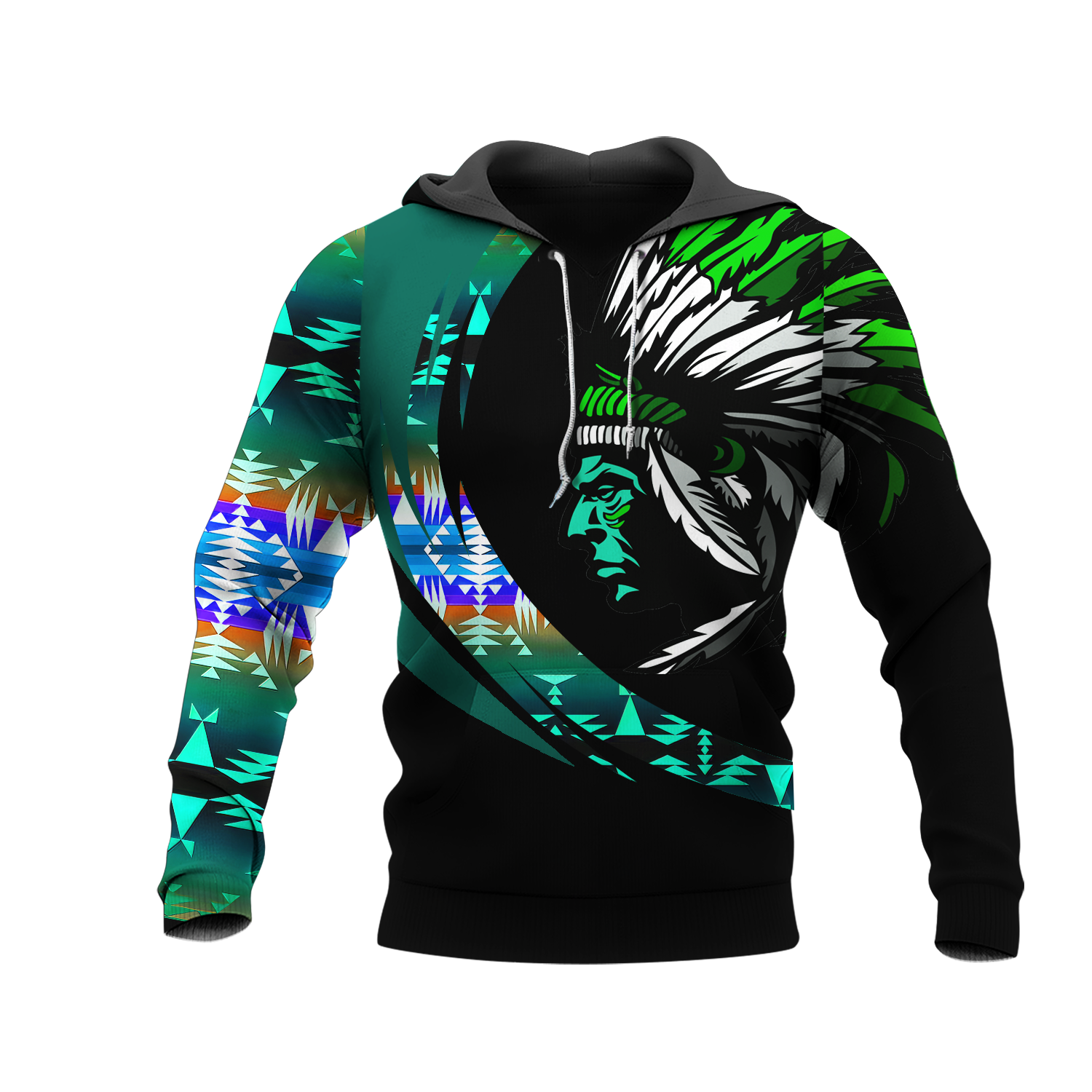 HD001060 Pattern Native Pride 3D Hoodie
