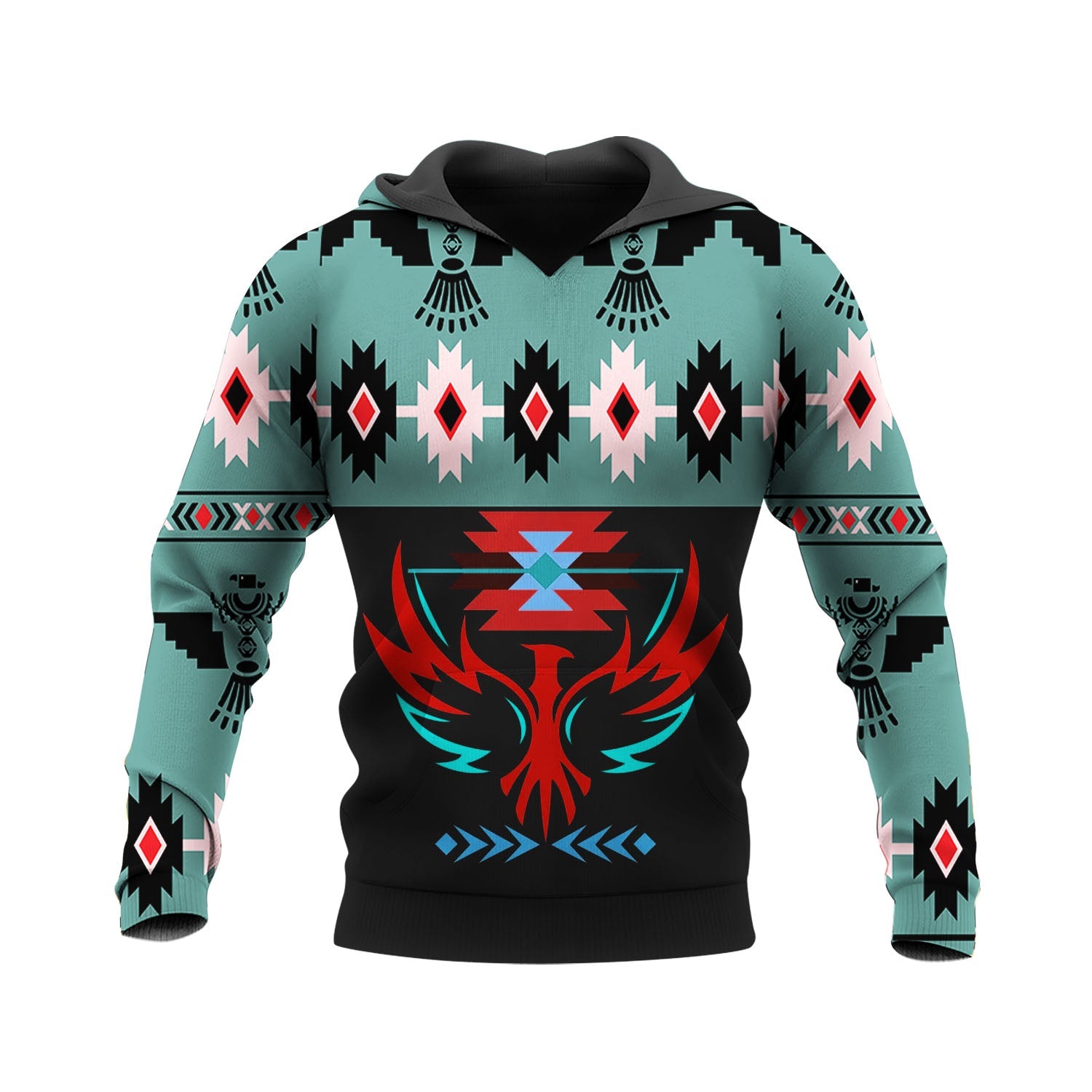HD250424M10 Thunderbird Native American Pride 3D Hoodie