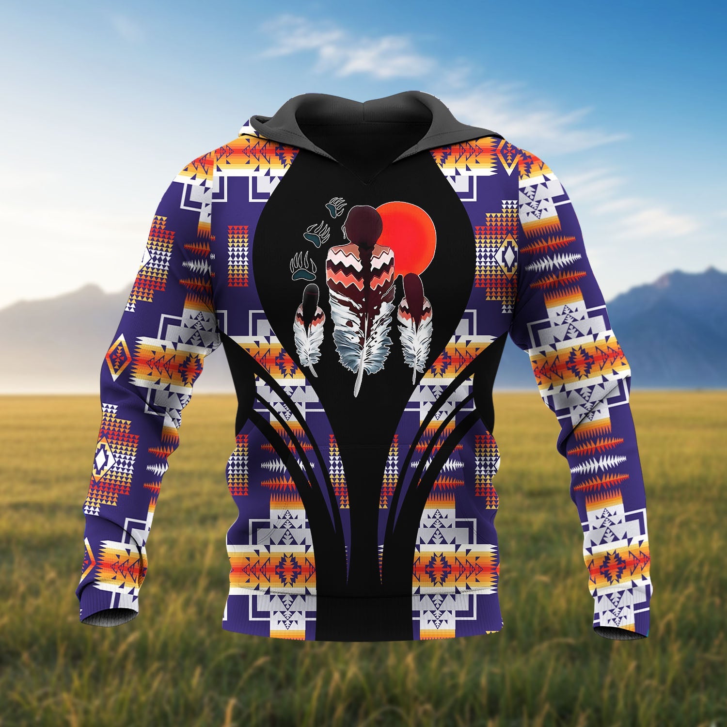TS0099 Sisters Native American Pride 3D Hoodie