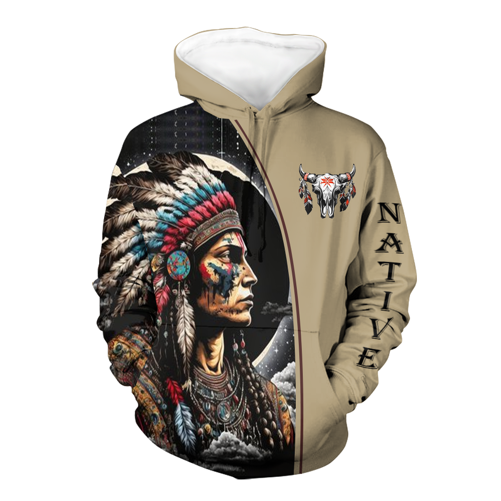 HD000539 Pattern Native Pride 3D Hoodie
