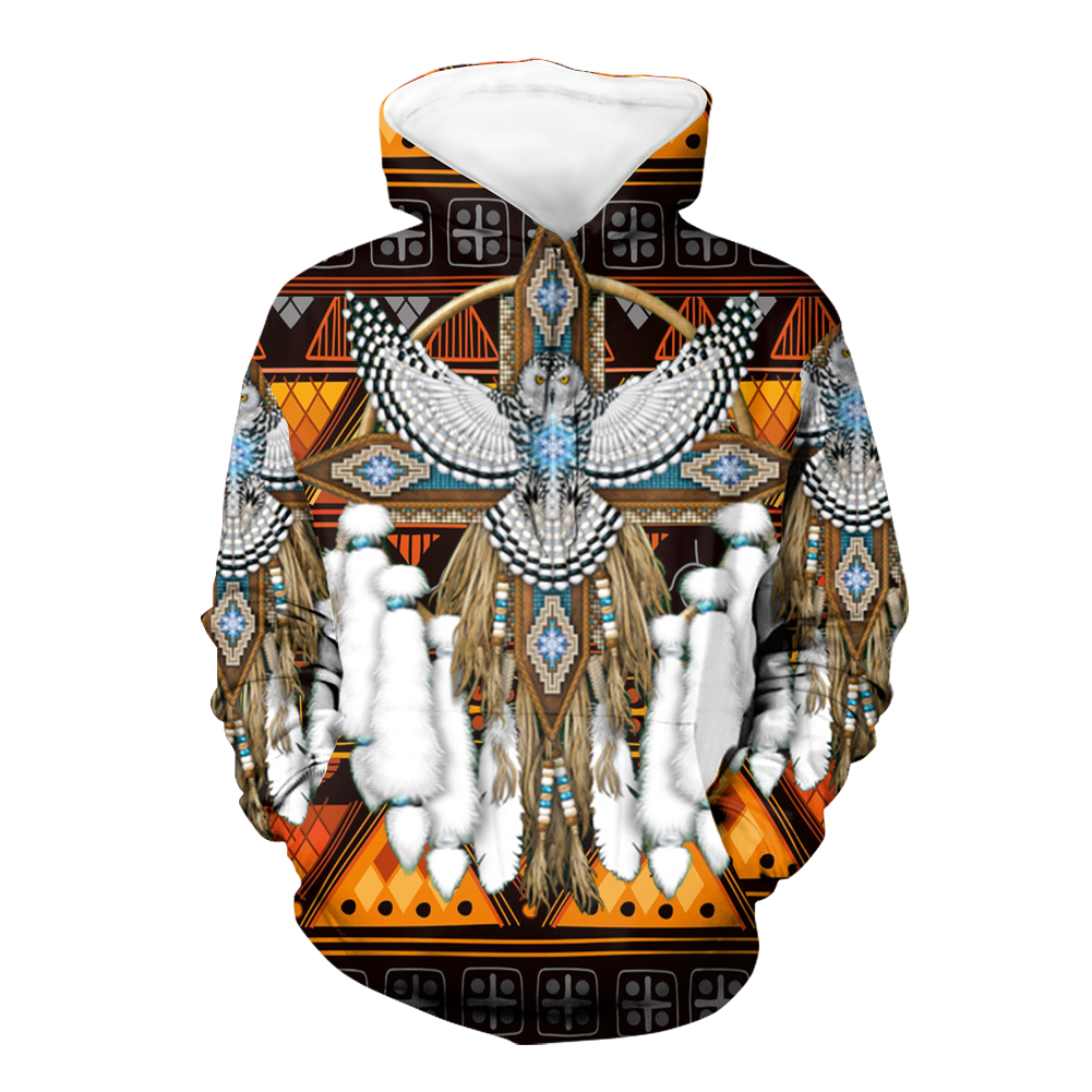 GB-NAT00644 Pattern Mandala Native 3D Hoodie