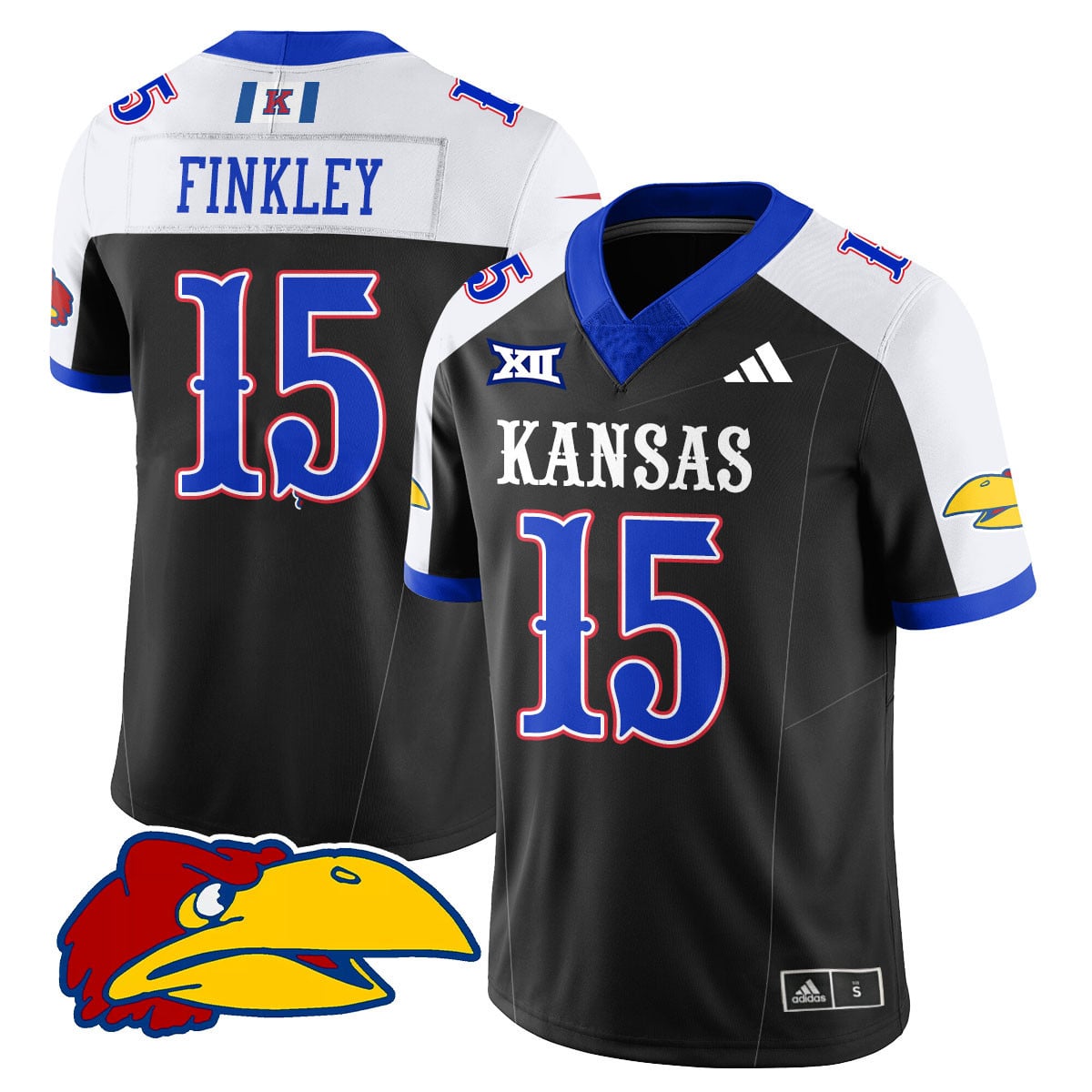 Custom Kansas Jayhawks Football 2025 Limited Jersey - All Stitched