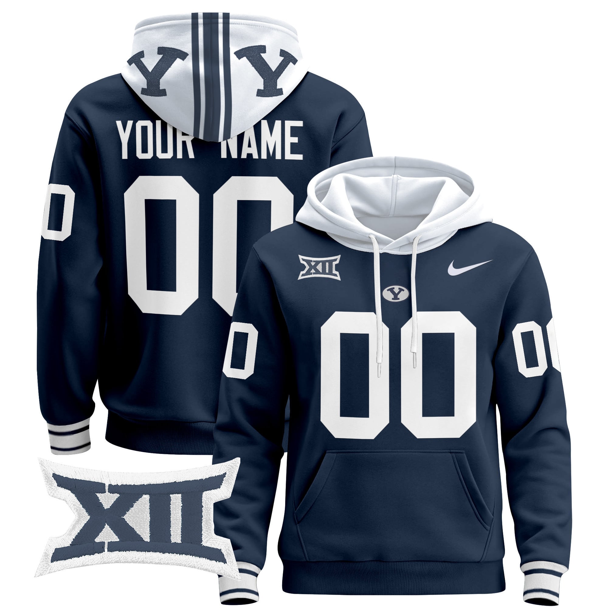 BYU Cougars 2024 Custom Pullover Hoodie