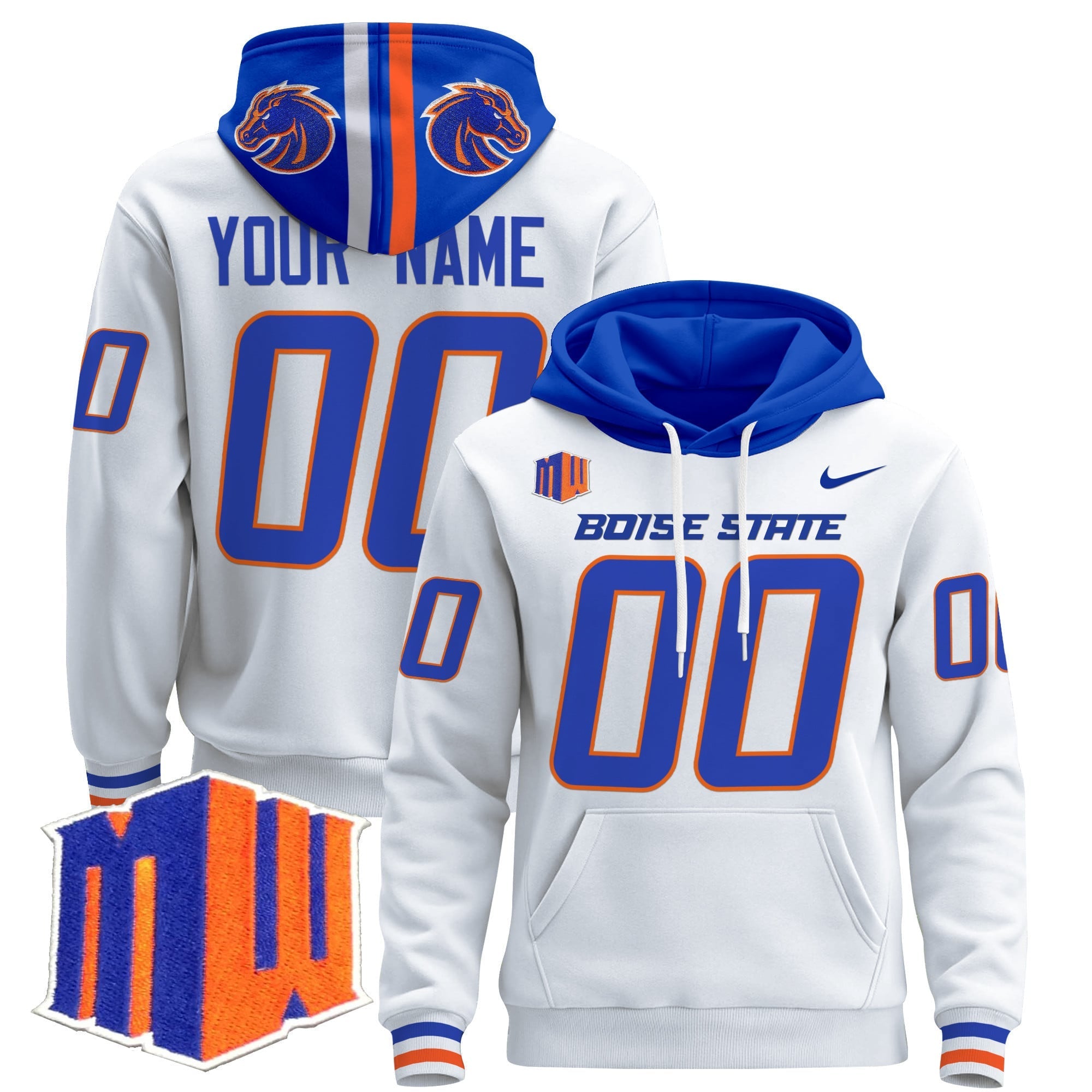 Boise State Broncos 2024 Custom Pullover Hoodie