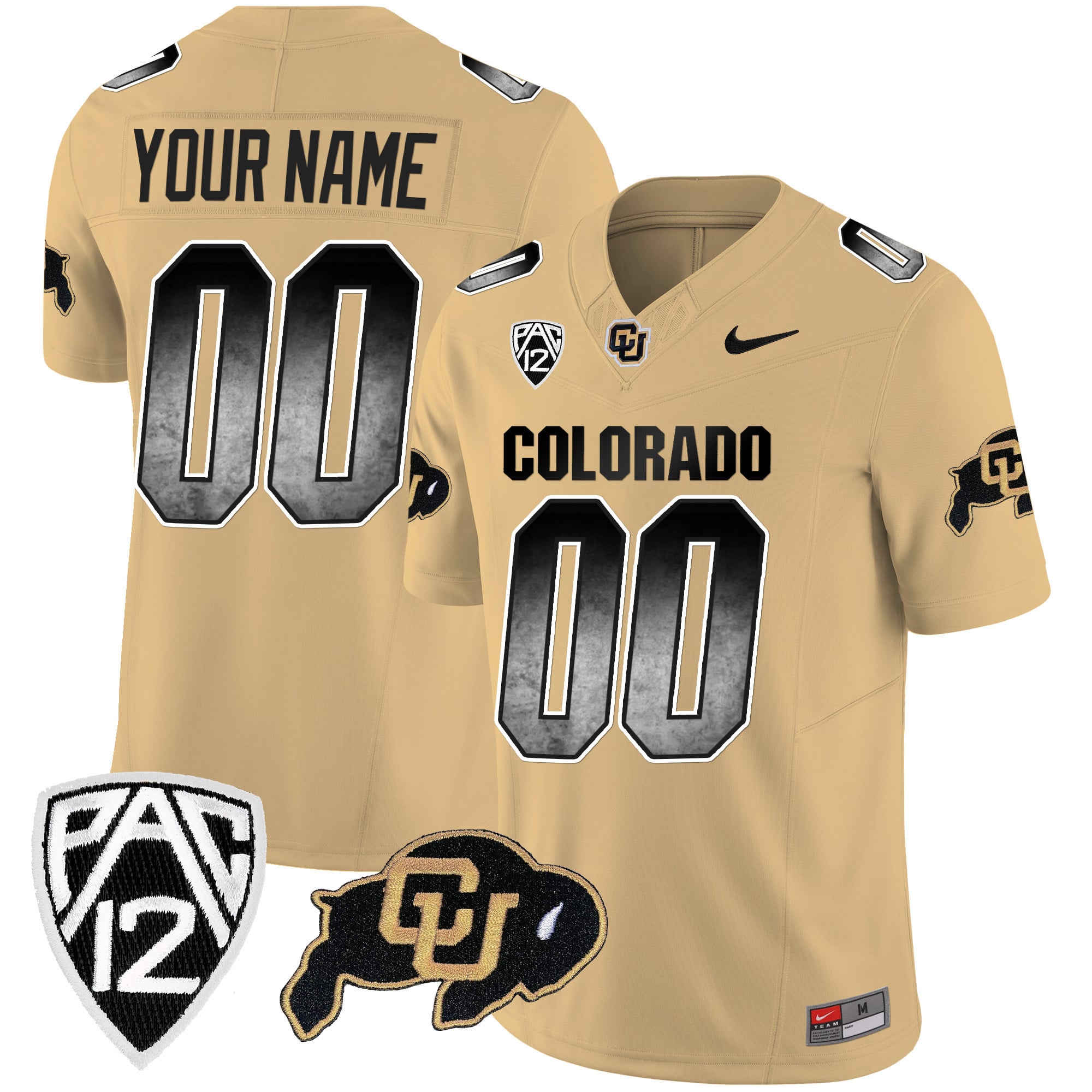 Colorado Buffaloes Arch Smoke Vapor Custom Jersey - All Stitched