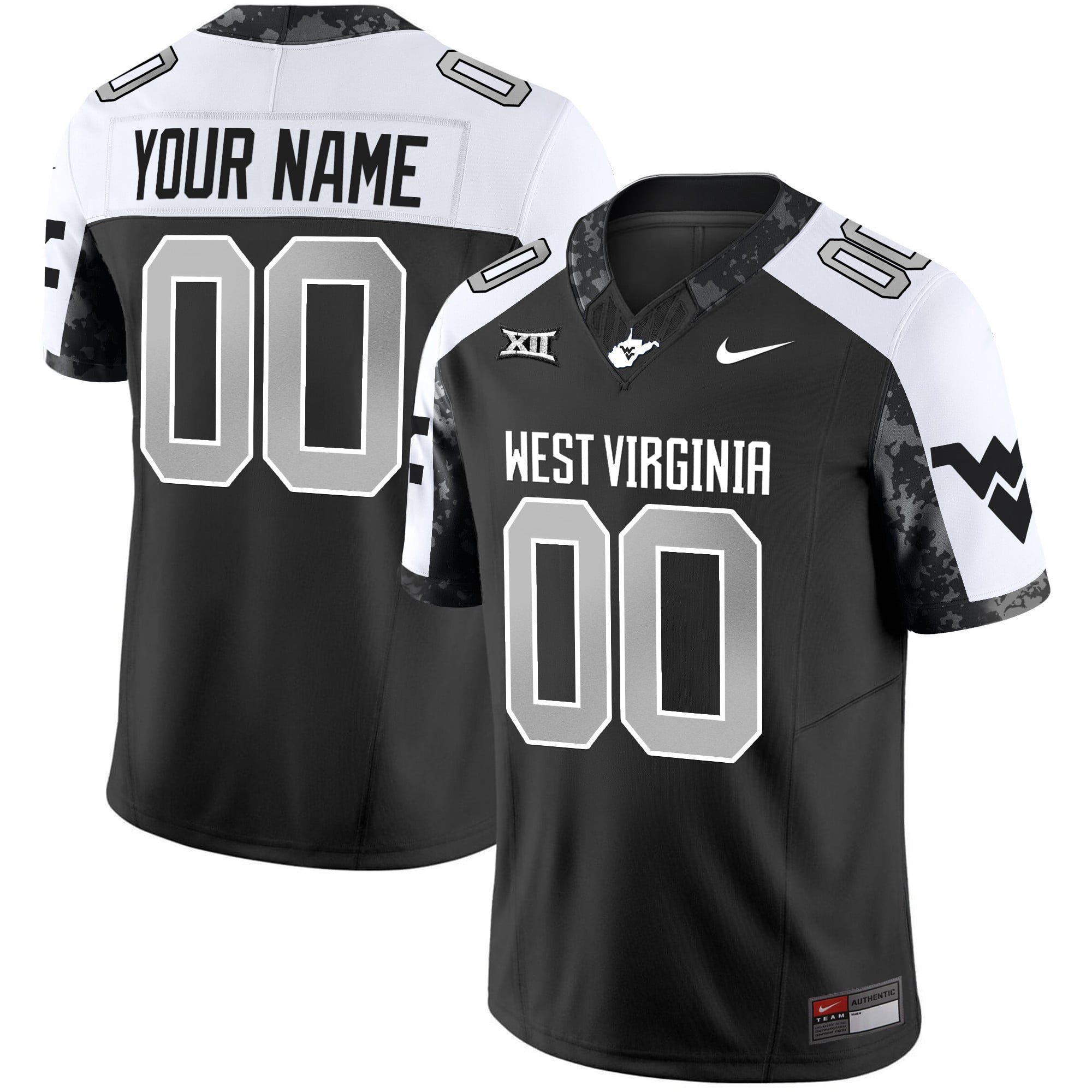 Custom West Virginia Mountaineers 2024 Vapor Limited Jersey V2 - All Stitched
