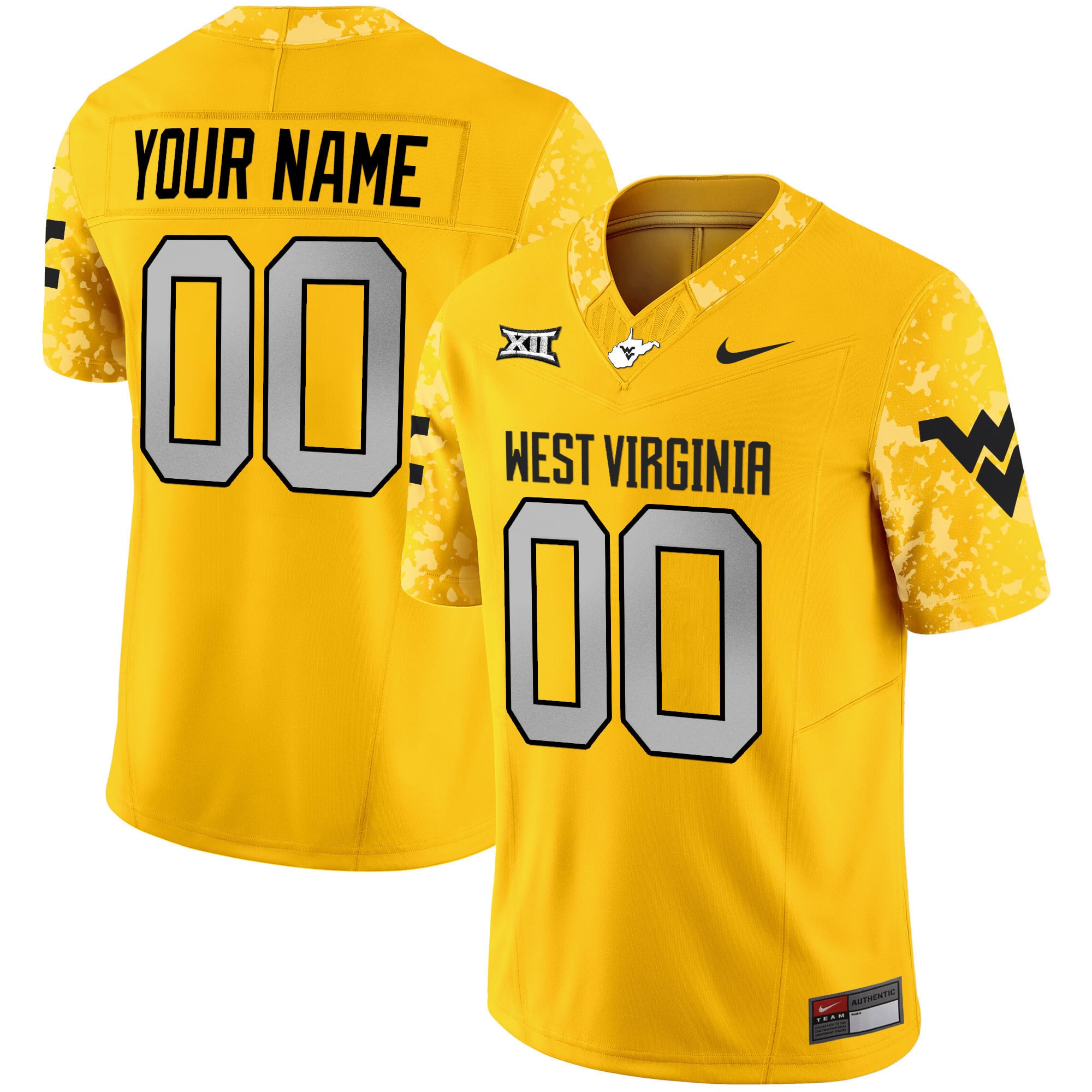 Custom West Virginia Mountaineers 2024 Vapor Limited Jersey V2 - All Stitched
