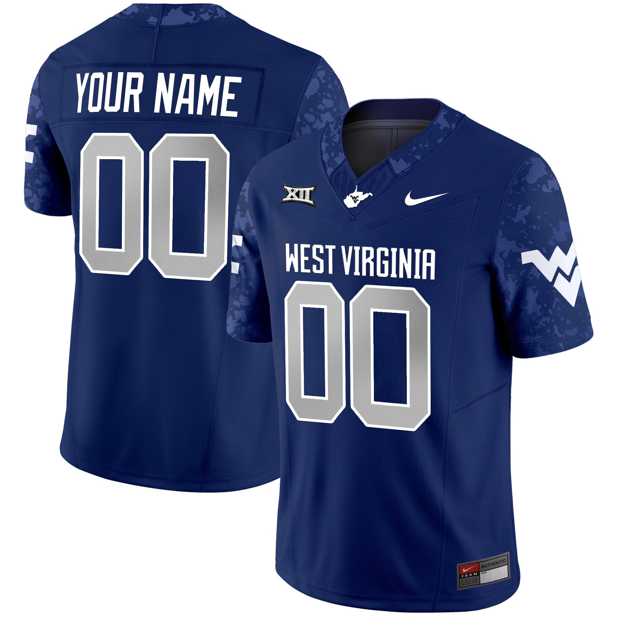 Custom West Virginia Mountaineers 2024 Vapor Limited Jersey V2 - All Stitched