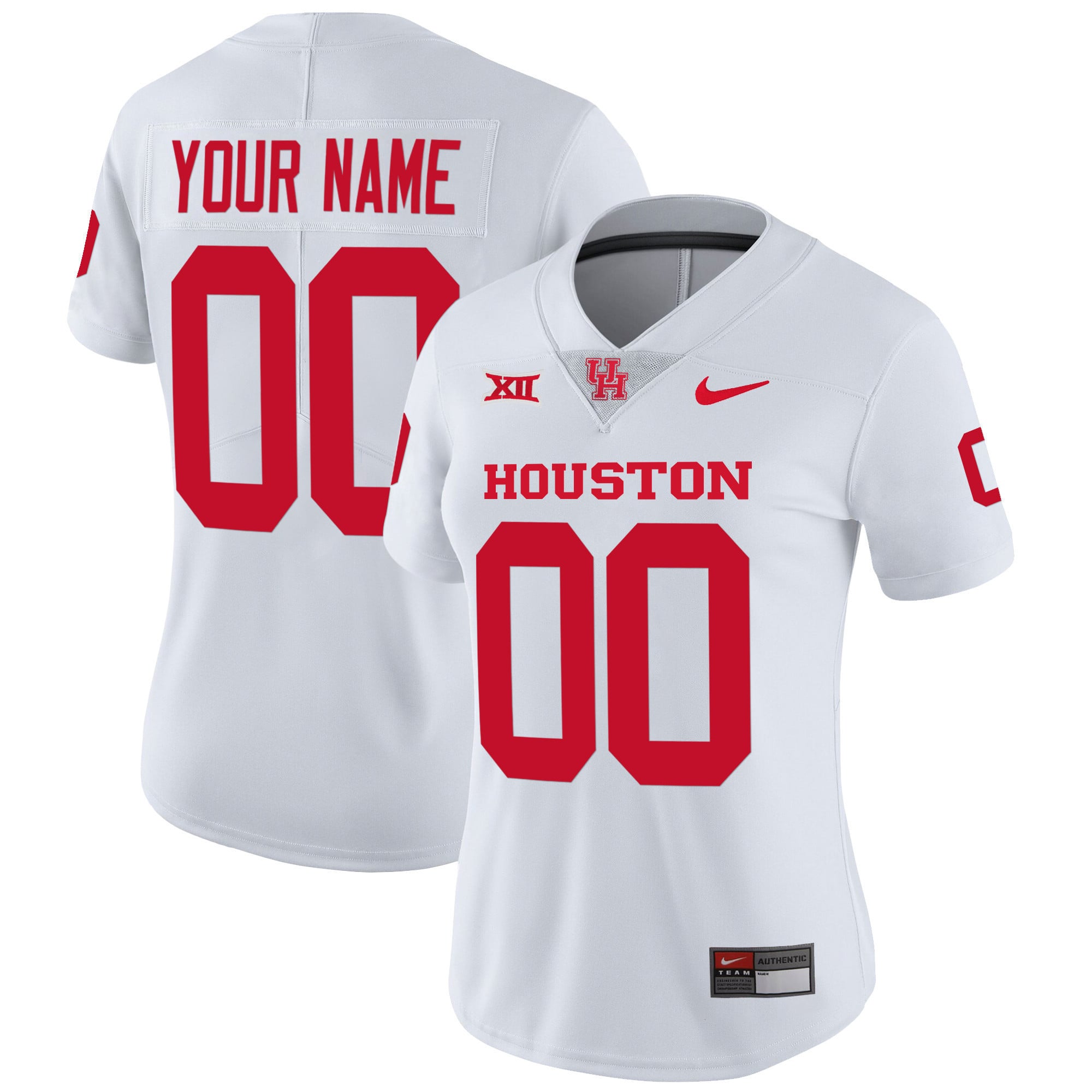 Custom Name/Gender Houston Cougars Oilers Inspired Vapor Jersey V4 - All Stitched