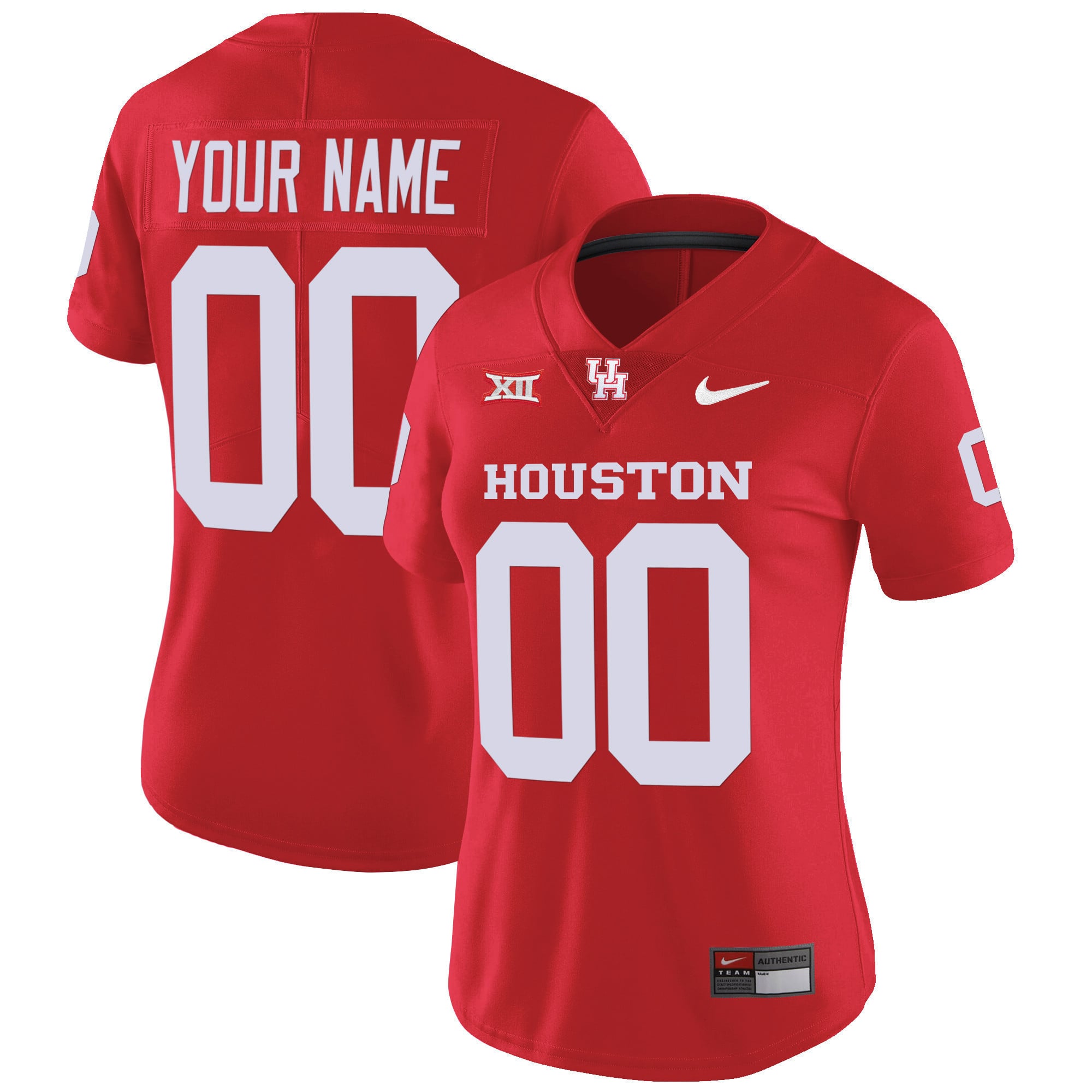Custom Name/Gender Houston Cougars Oilers Inspired Vapor Jersey V4 - All Stitched