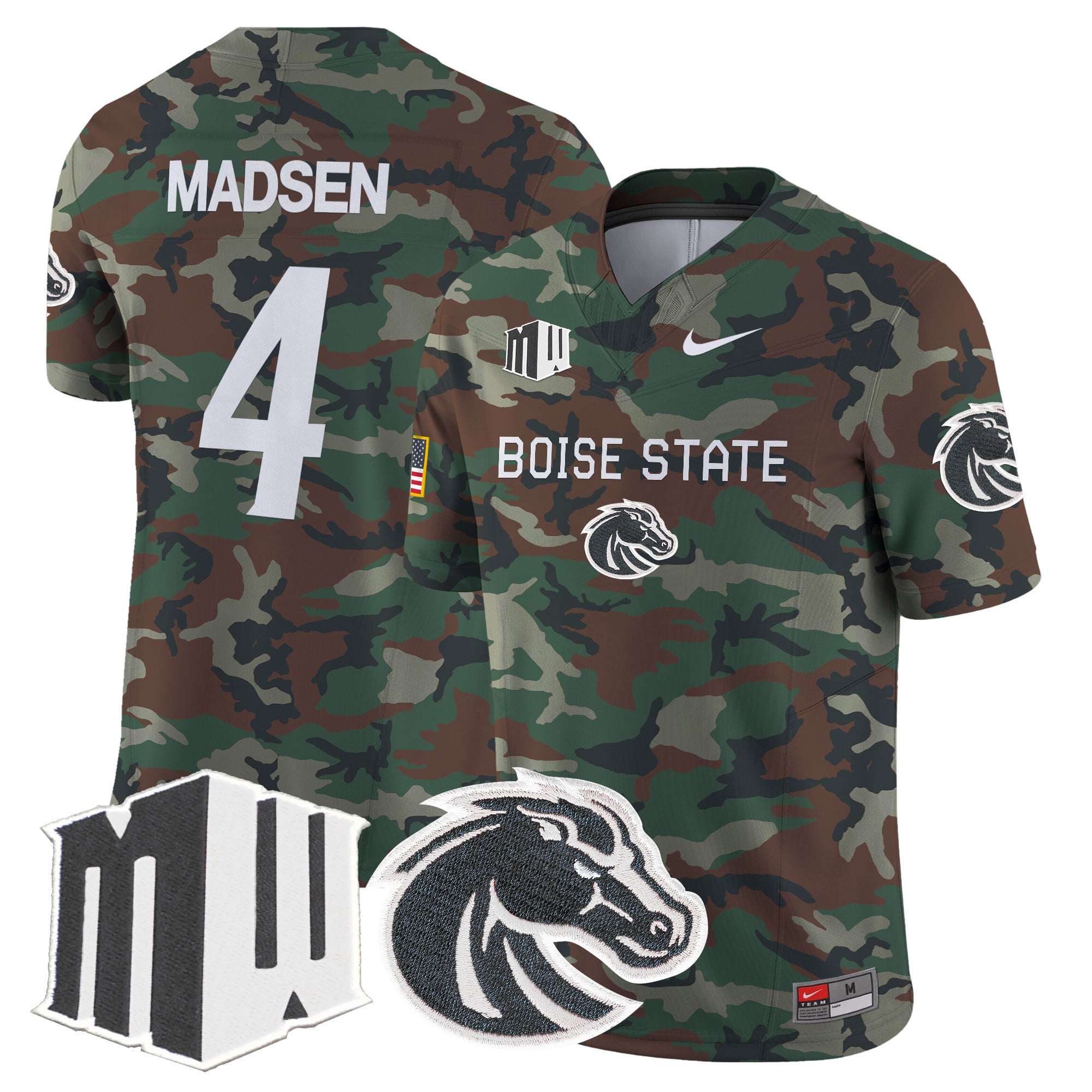 Boise State Broncos 2024 Military Vapor Limited Jersey - All Stitched