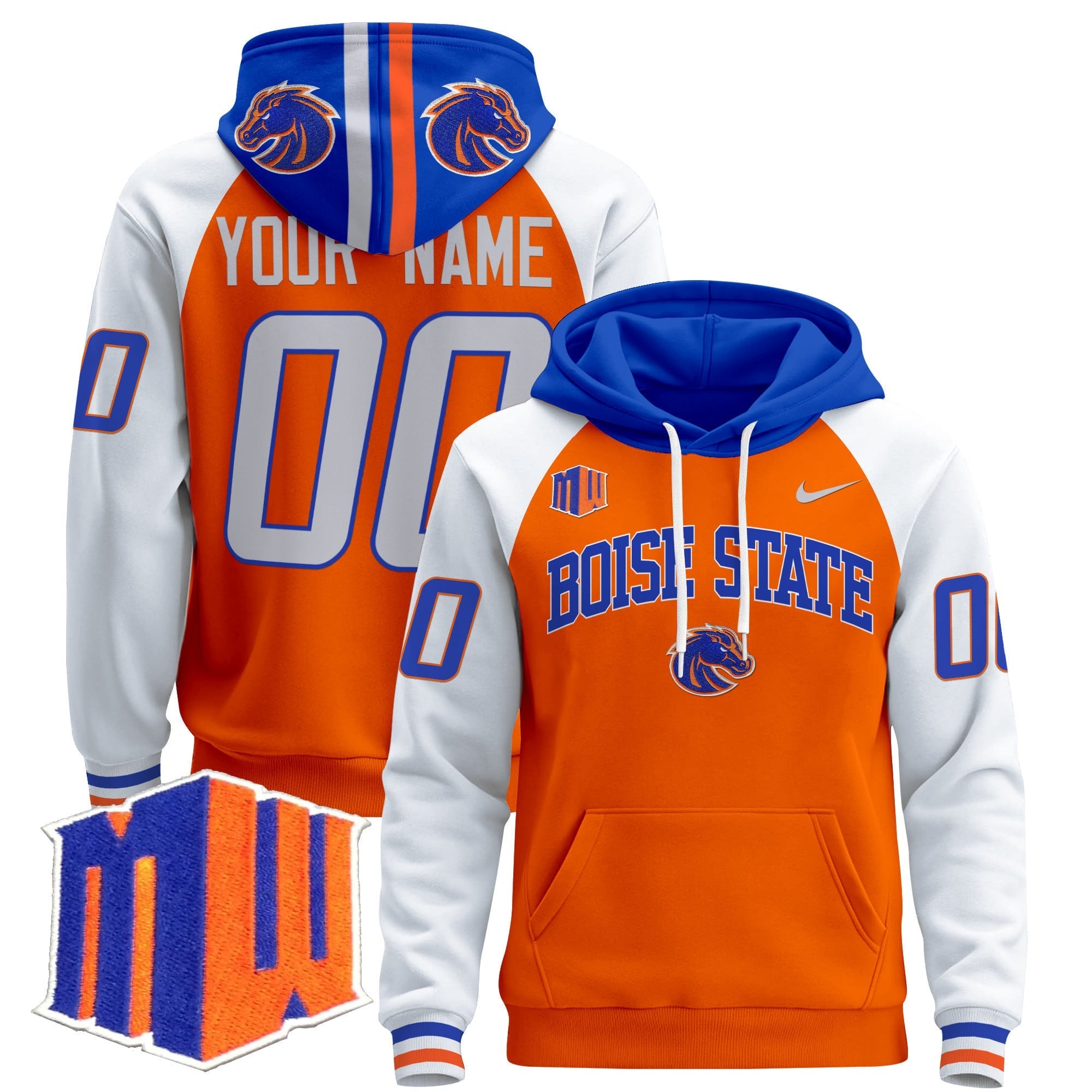 Boise State Broncos 2024 Custom Pullover Hoodie V2