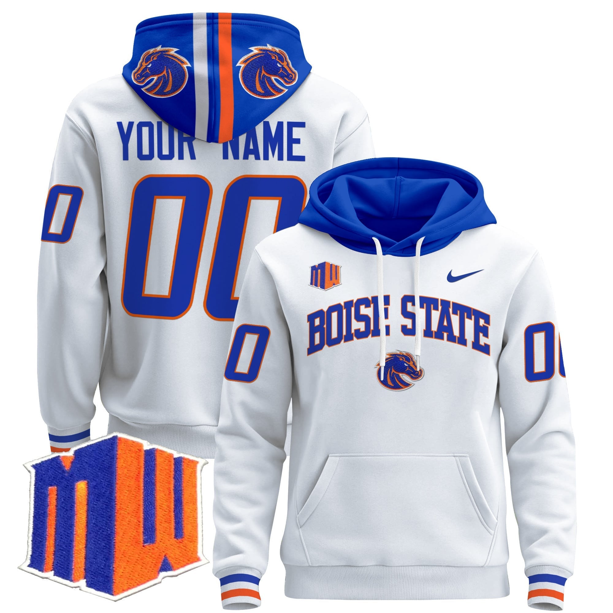 Boise State Broncos 2024 Custom Pullover Hoodie V2