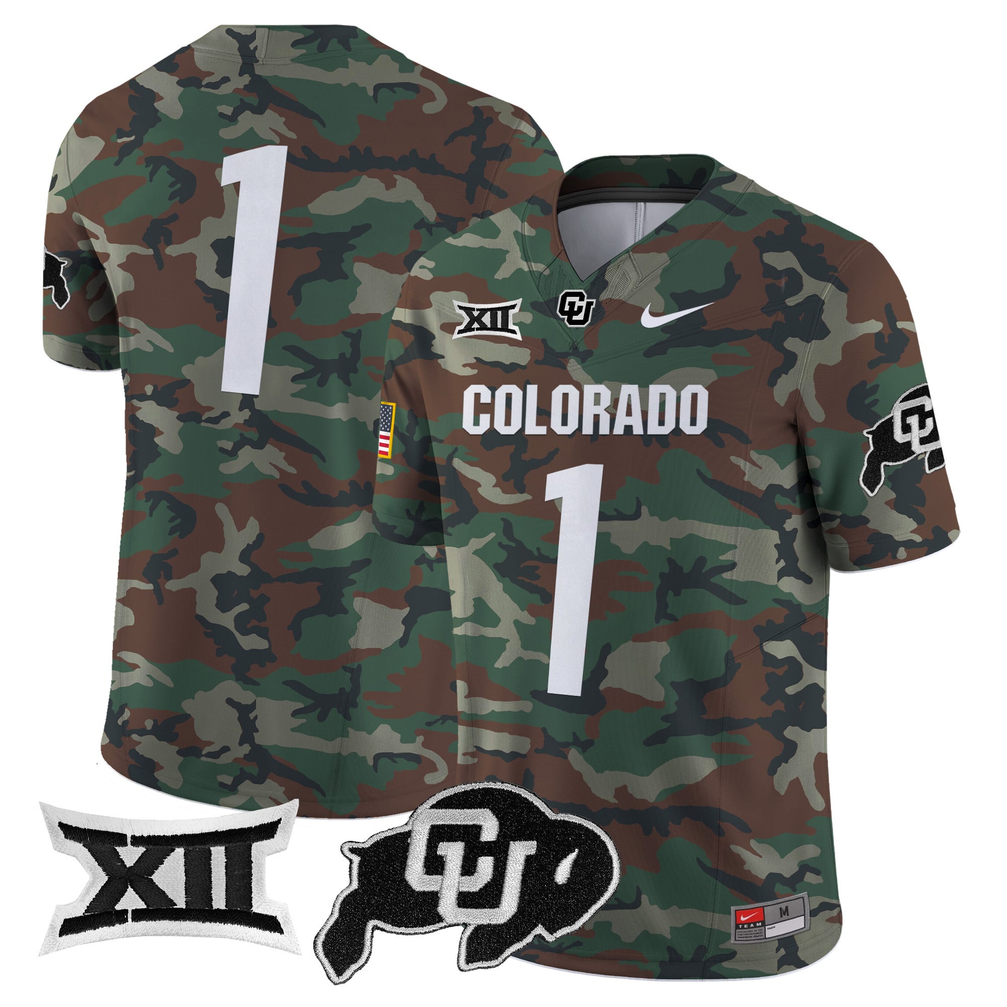 Colorado Buffaloes 2024 Military Vapor Limited Jersey - All Stitched