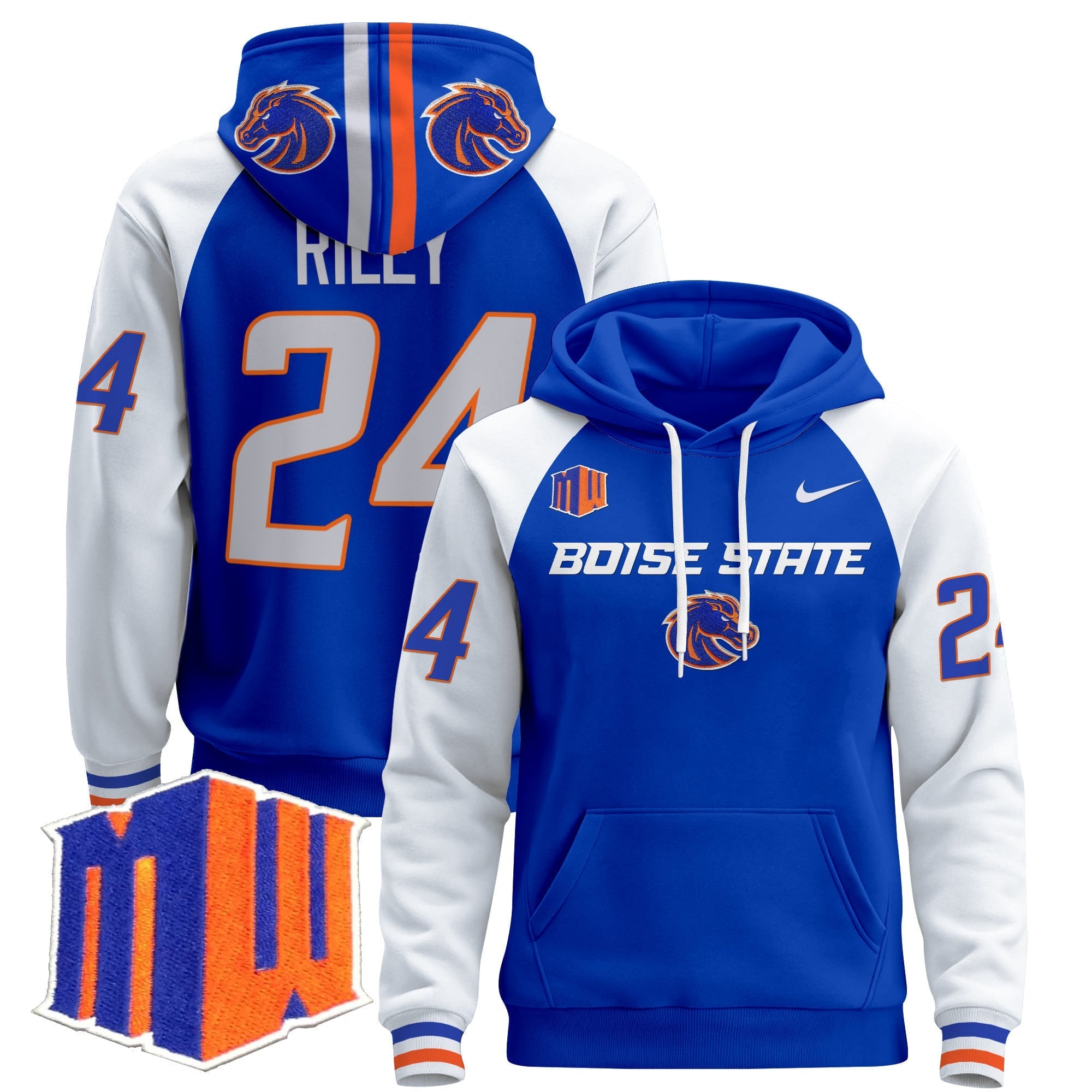 Boise State Broncos 2024 Pullover Hoodie V2