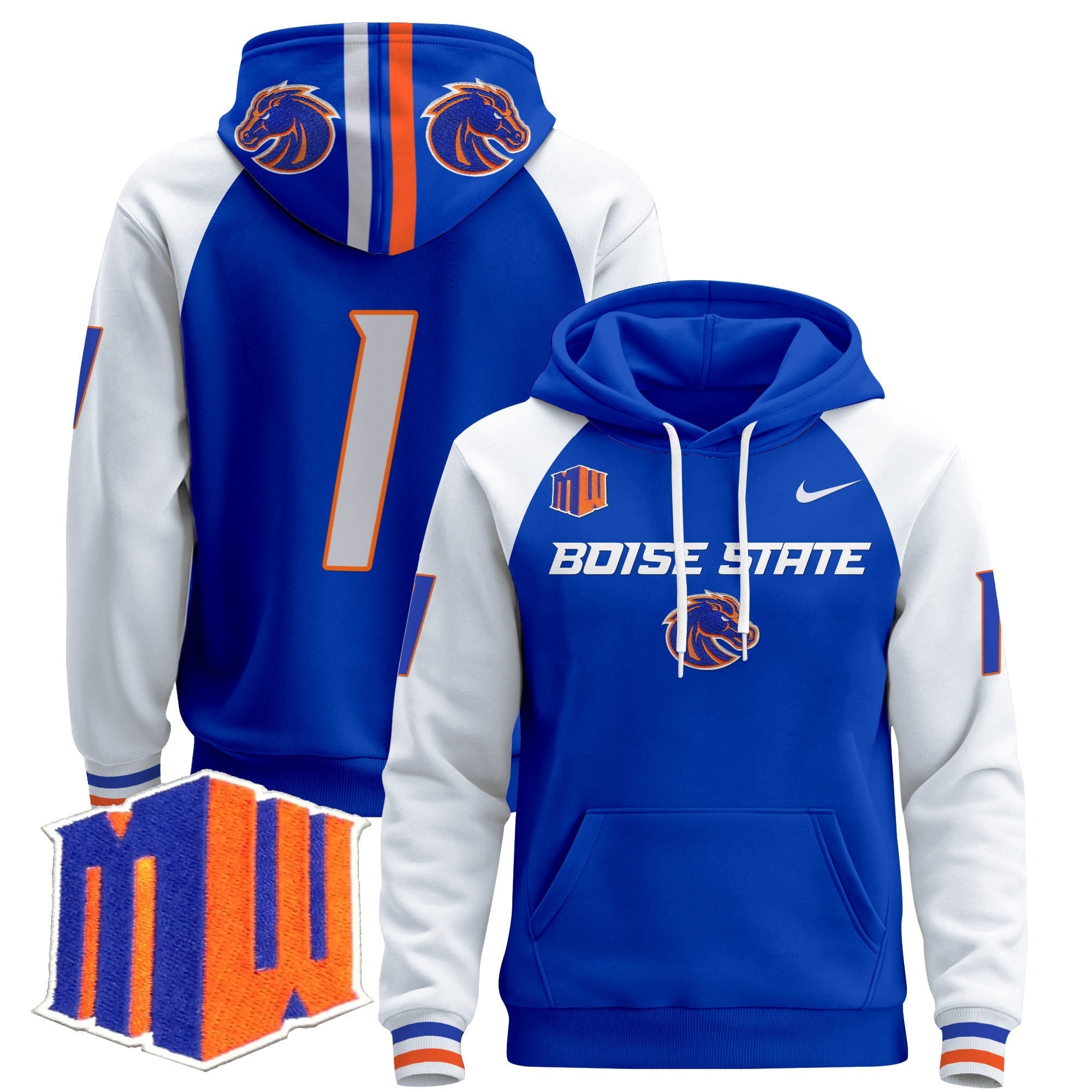 Boise State Broncos 2024 Pullover Hoodie V2