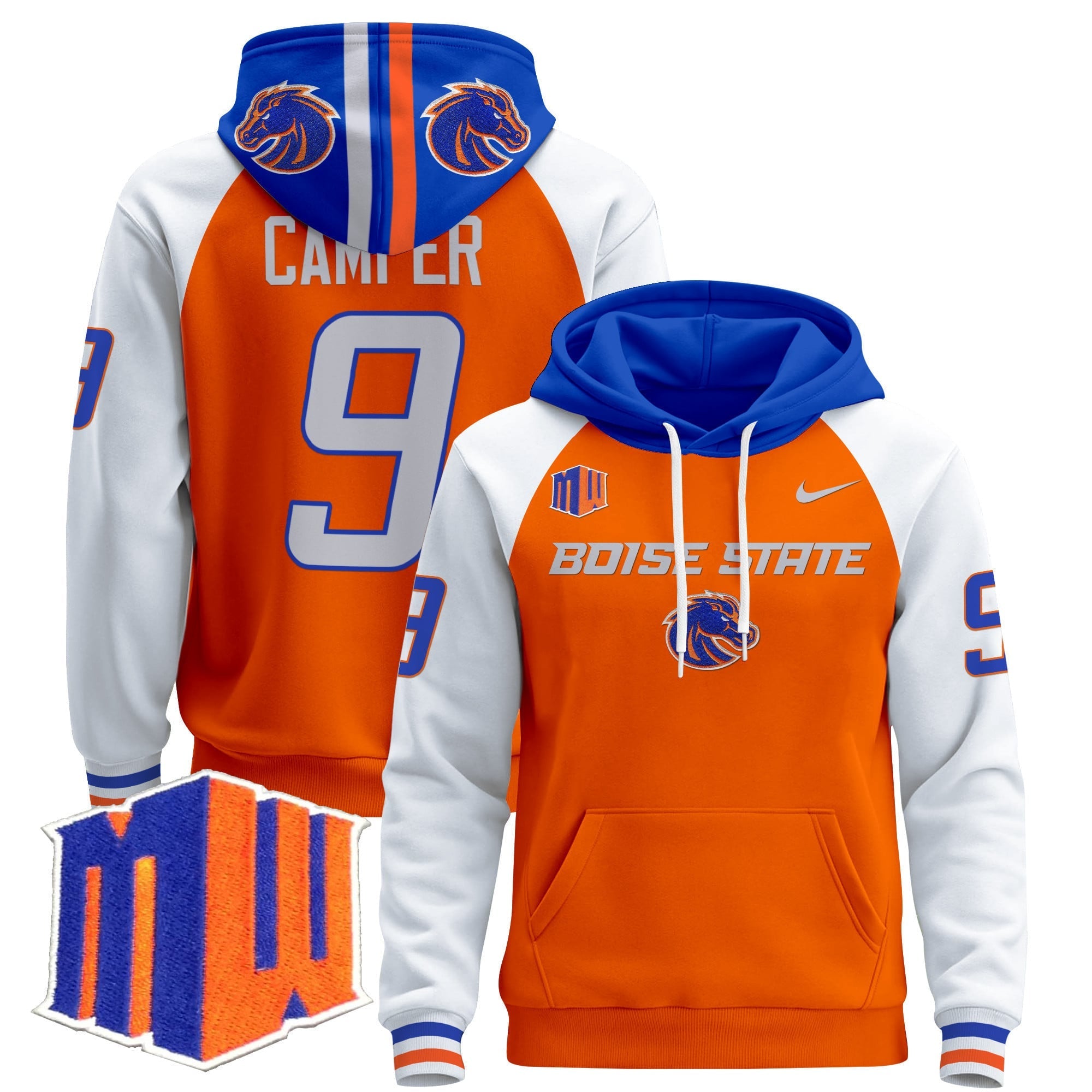 Boise State Broncos 2024 Pullover Hoodie V2