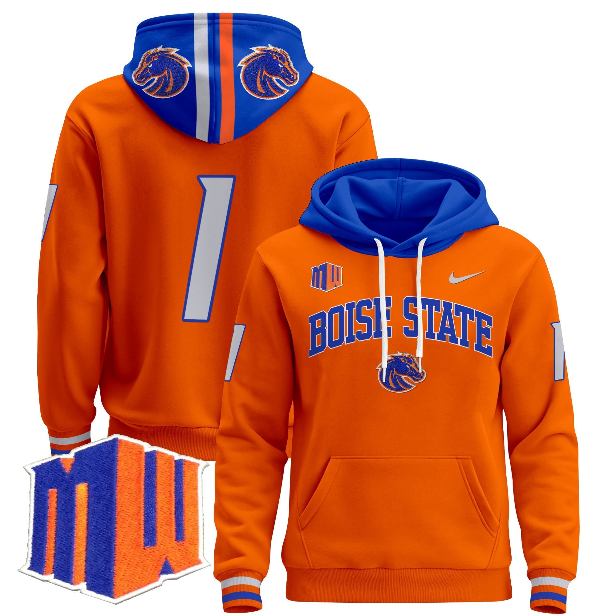 Boise State Broncos 2024 Pullover Hoodie V3
