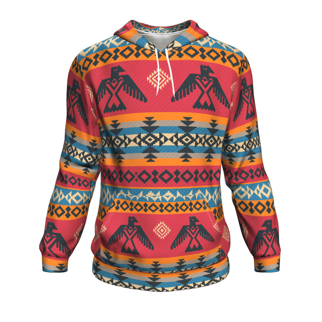 Thunderbird 3D Pullover Hoodies Native American Clothings Tribe Artwork