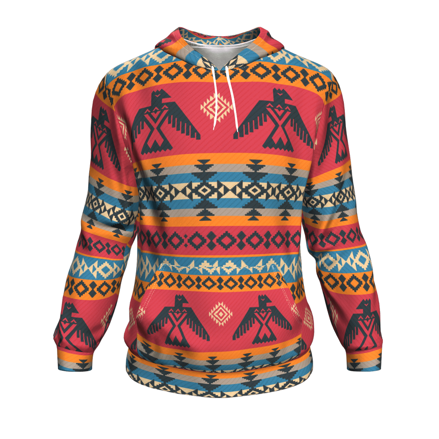 Thunderbird 3D Pullover Hoodies Native American Clothings Tribe Artwork