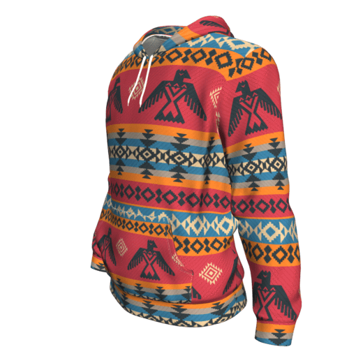 Thunderbird 3D Pullover Hoodies Native American Clothings Tribe Artwork