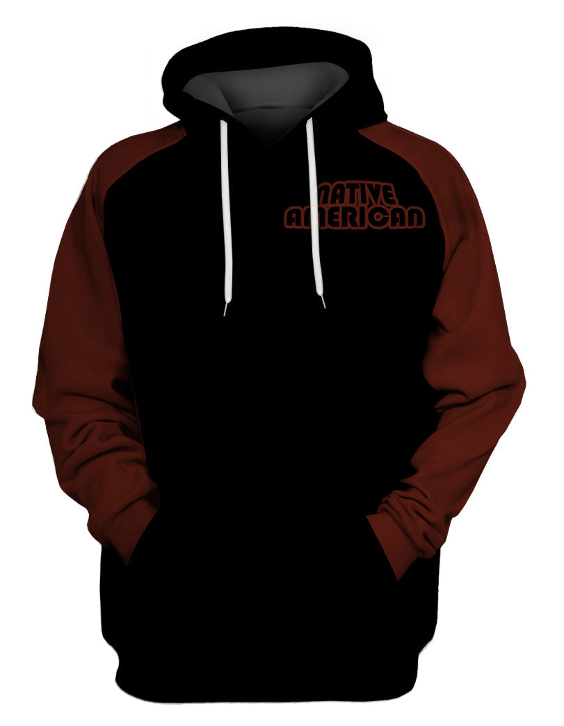 GB-NAT00353B Chief Dream Catcher Red Galaxy 3D Hoodie