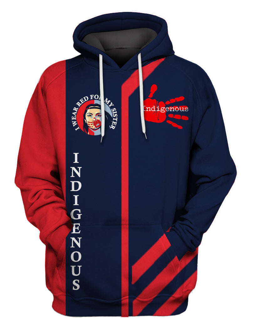 GB-NAT00536B  Native Girl 3D Hoodie