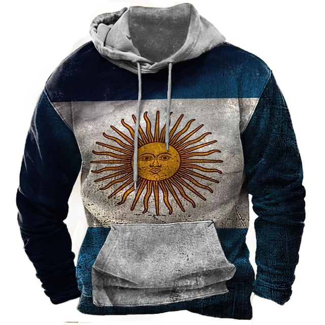 Indian Style Men's Hoodie Hooded Sweatshirt Unisex Harajuku Pullover 2023 New Jacket Oversized Casual Streetwear Tops