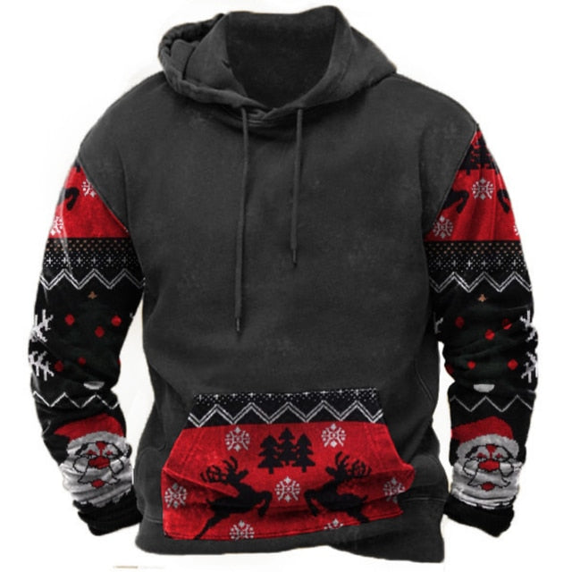Indian Style Men's Hoodie Hooded Sweatshirt Unisex Harajuku Pullover 2023 New Jacket Oversized Casual Streetwear Tops