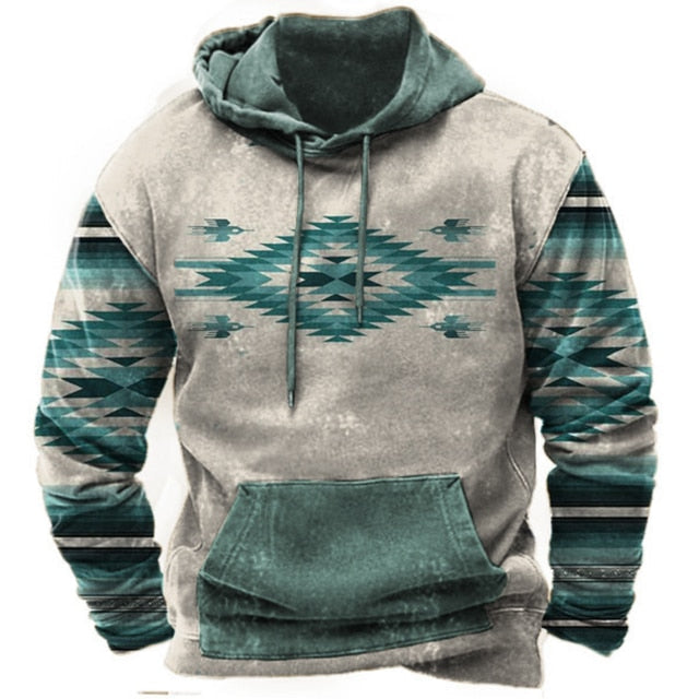 Indian Style Men's Hoodie Hooded Sweatshirt Unisex Harajuku Pullover 2023 New Jacket Oversized Casual Streetwear Tops