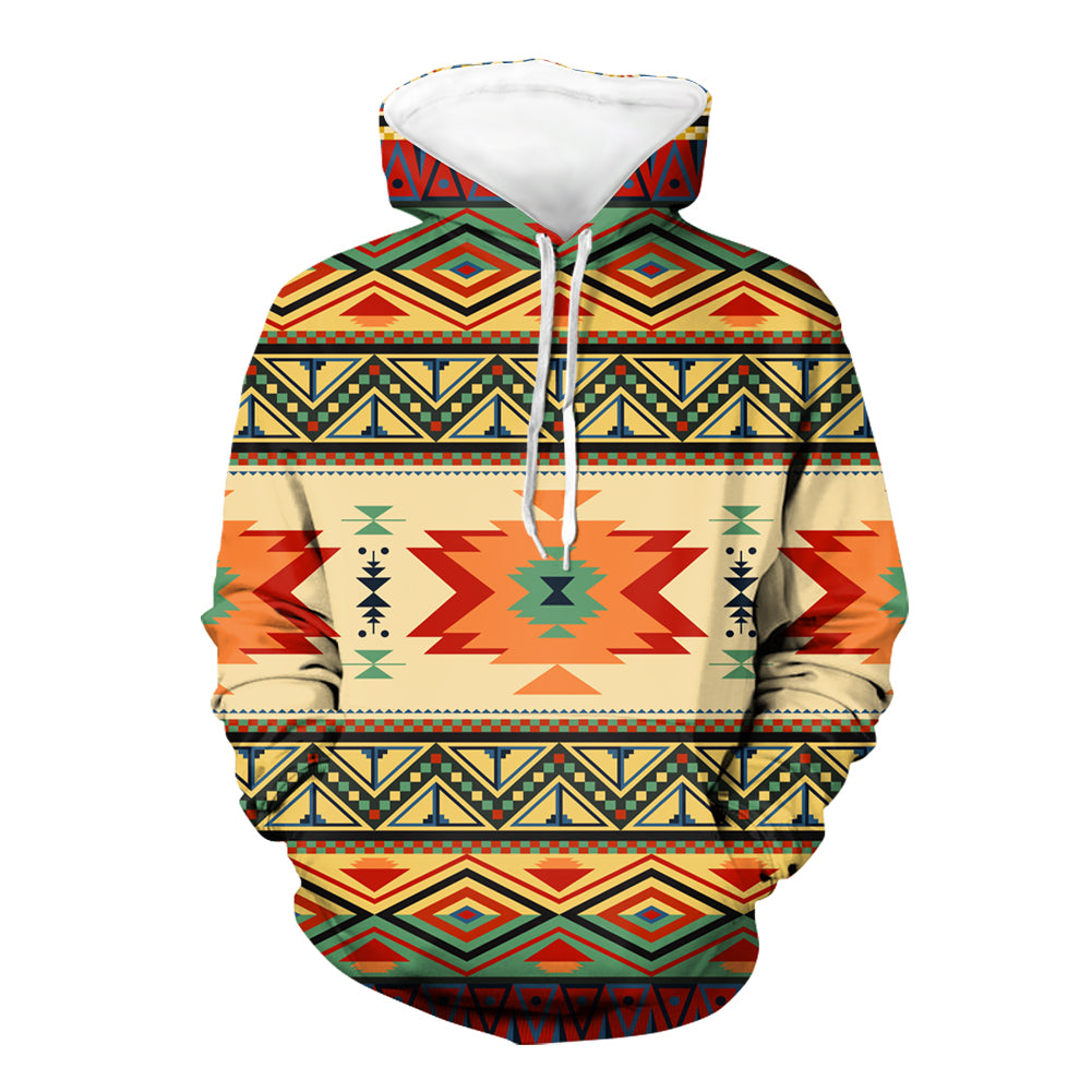 GB-NAT00351 Tribes Design Native 3D Hoodie